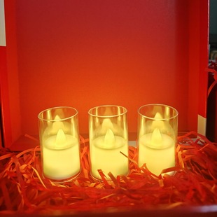 Electronic Candle Light Romantic Mood Led Chinese Valentine's Day Proposal Props Confession Heart-Shaped Birthday Arrangement Atmosphere Candle