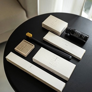 Art Paper Card Box Light Luxury Hotel Disposable Toothbrush Toothpaste Set B&B Hotel Toiletries Silk Flowers