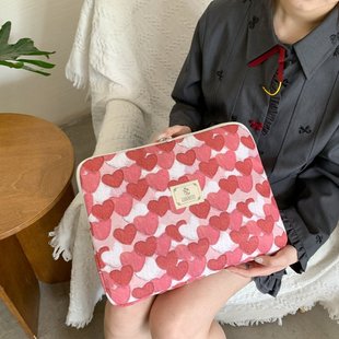 Japanese and Korean New Laptop Bag for Women 11 Inch 13inch 15inch Inner Sleeve Storage Bag Tablet Protective Cover Cross-Border
