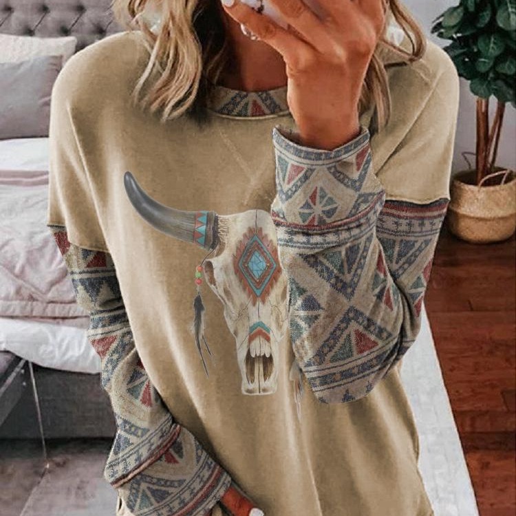 Sudadera de Cuello Redondo para Mujer de Fibra de Poliéster, Manga larga