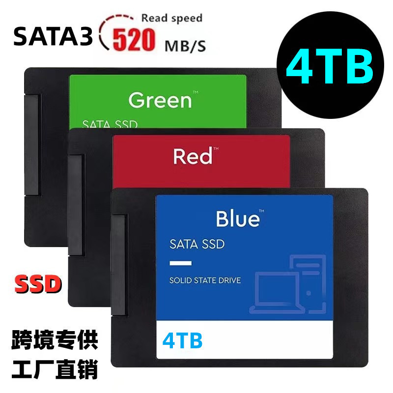 Cross-Border New Sata3 Solid State Drive 4Tb 2Tb 2.5 High-Speed Ssd Sata3 Interface Notebook Hard Drive