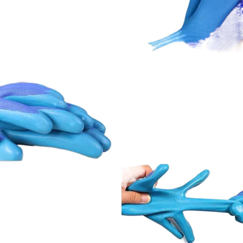 노동 장갑 A688 라텍스 양각 두꺼운 내마모성 미끄럼 방지 건설 현장 작업 보호 도매