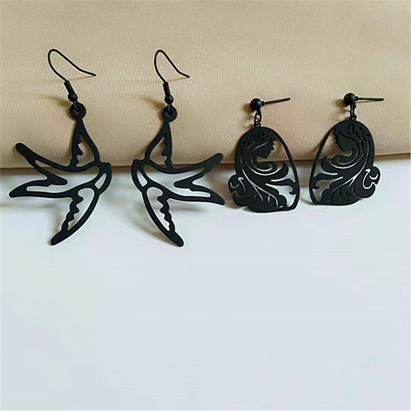 Retro Bird Metal Plating Women's Drop Earrings 1 Pair display picture 1