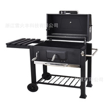 BBQ庭院大四方烧烤炉取暖炉烟熏户外木炭烧烤炉跨境专供外贸批发
