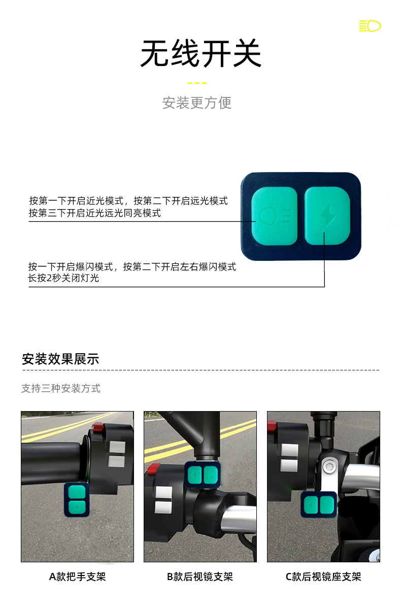 Motorcycle Spotlight High Power LED Driving Light