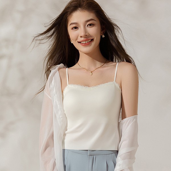 Encaje, hermosa espalda, tirantes, ropa interior, copa fija, sujetador sin usar, chaleco pequeño, sin costuras, desnudo, chaleco de todo fósforo