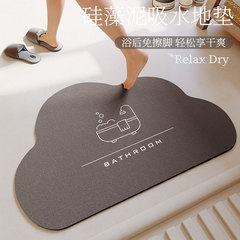 硅藻泥吸水地墊雲朵形衛生間軟腳墊浴室廁所入戶防滑速干地毯