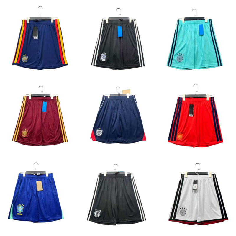 Summer Football Sports Style Clothing Shorts Ventilated Embroidered Casual Loose Fit in Stock 2026 World Cup Fan Edition Summer Football Sports Style Clothing Shorts Ventilated Embroidered Casual Loose Fit in Stock 2026 World Cup Fan Edition