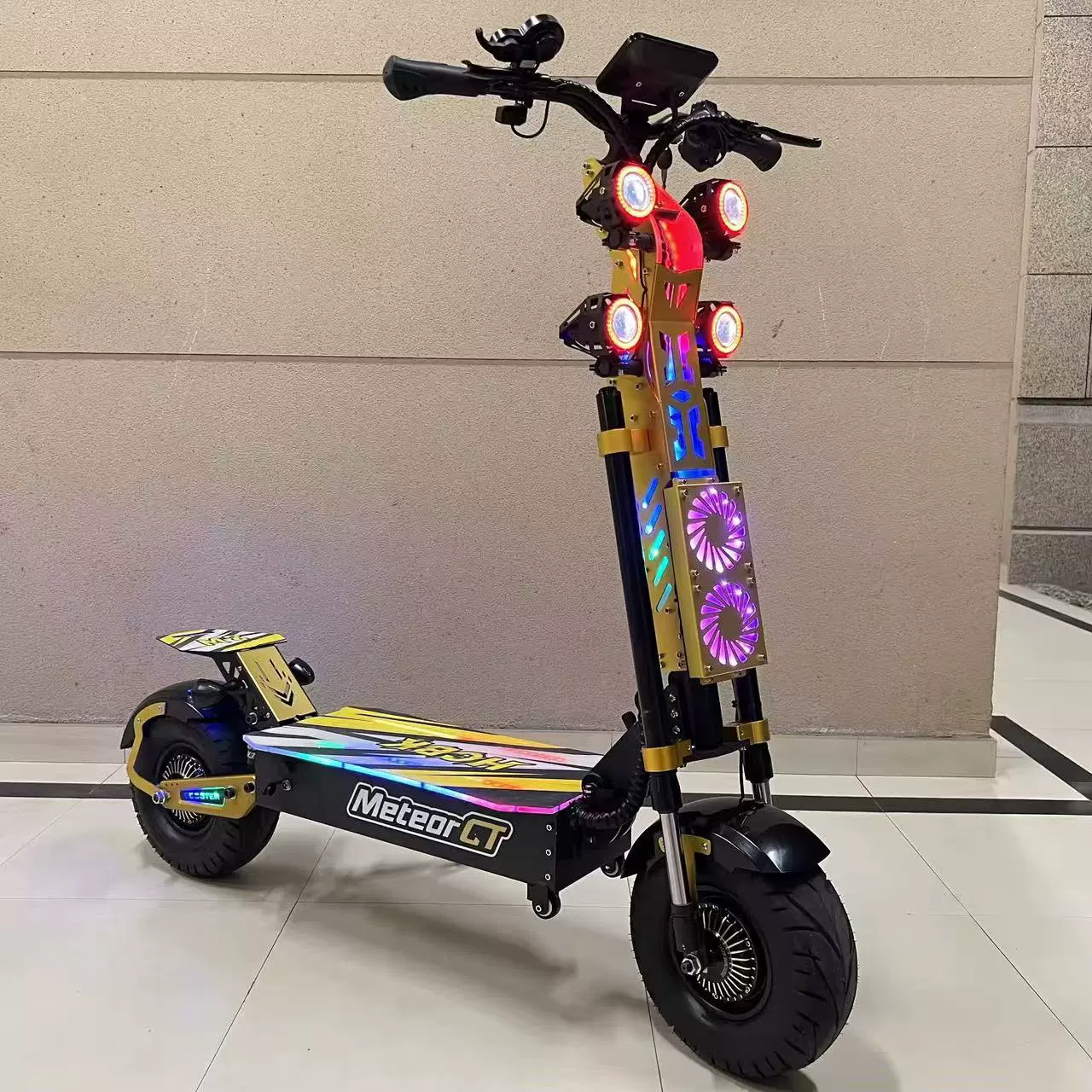 RETUOL GT-M8 72V 13inch высокоскоростной внедорожный электрический скутер с двойным приводом, высокая мощность, дропшиппинг