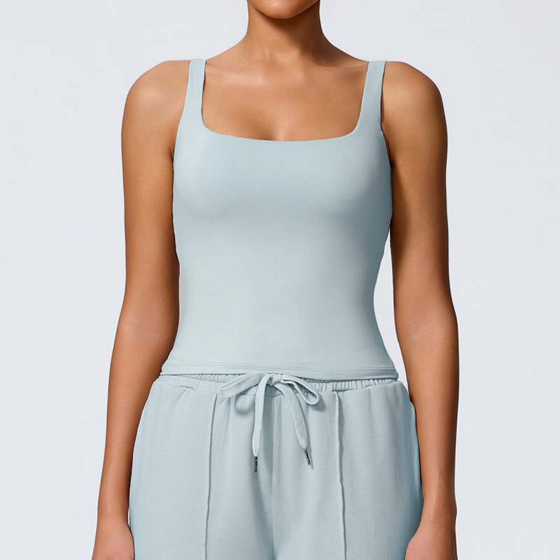 Xijia Europa y los Estados Unidos chalecos de yoga ajustados de secado rápido ropa de fitness exterior con ropa interior deportiva de espalda hermosa 307 image 13