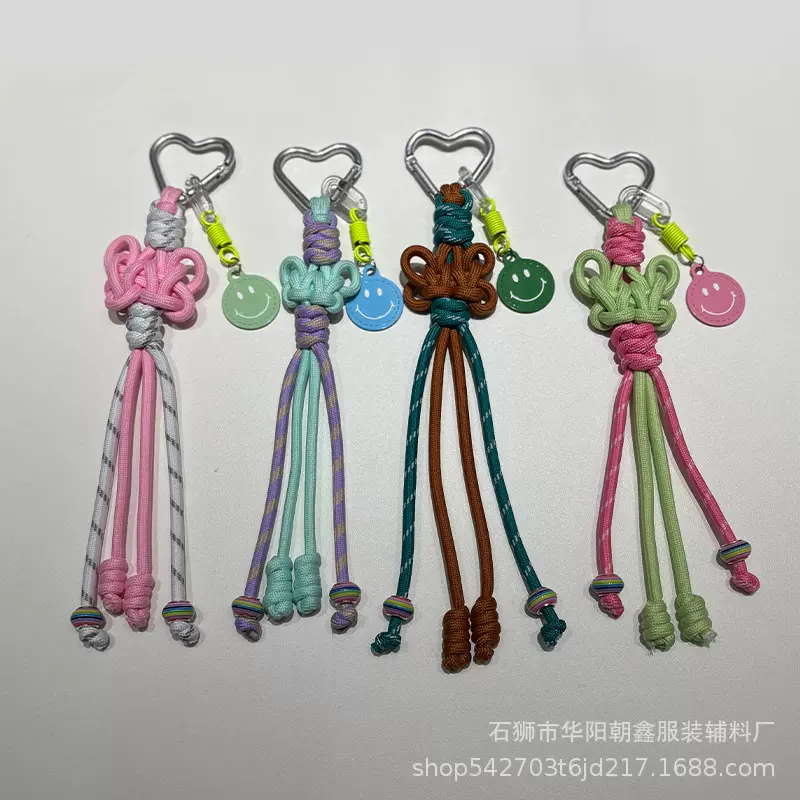 华阳新款彩色中国结挂绳时髦百搭 ins包包挂件车钥匙挂件个性挂饰