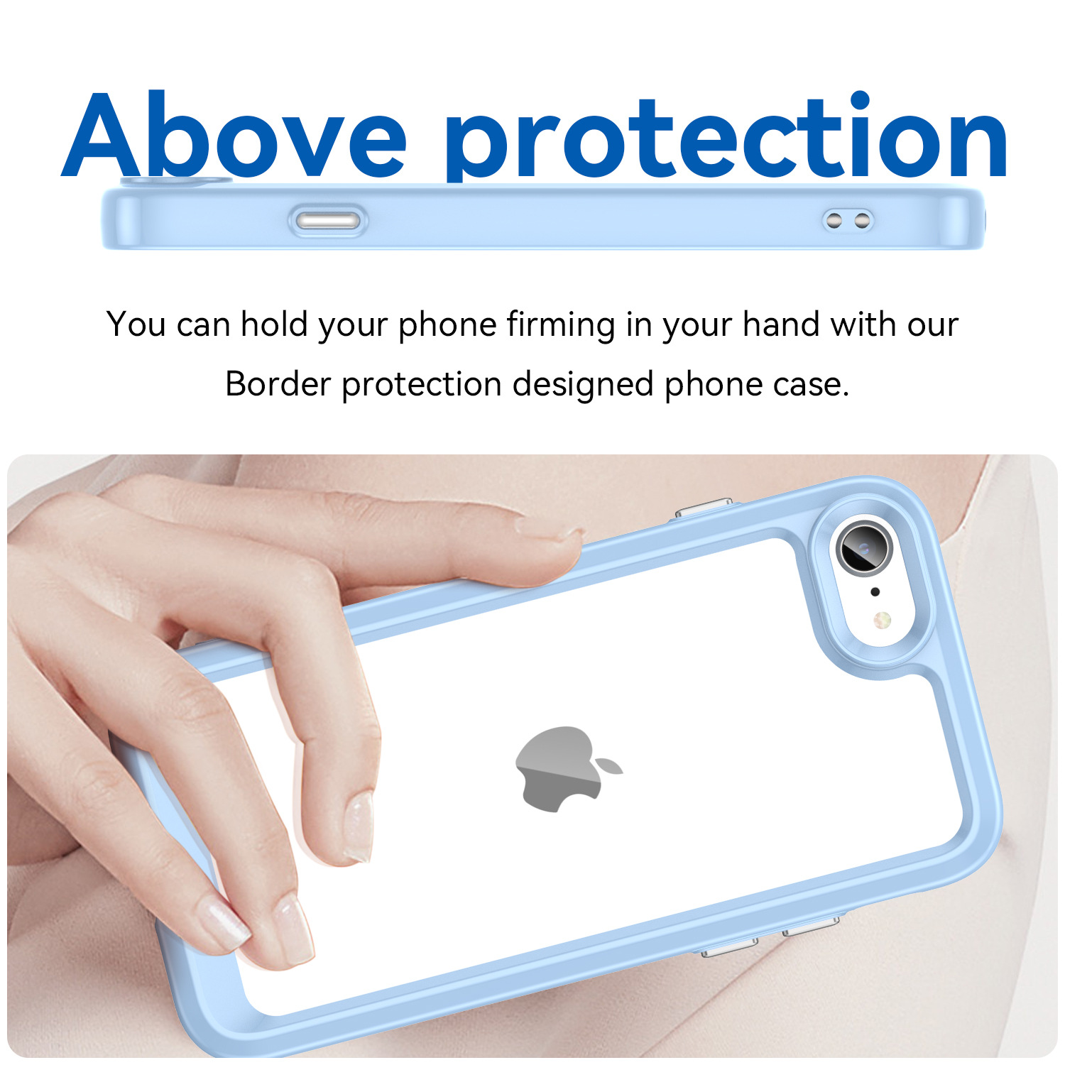 Renkli Apple SE2 cep telefonu kılıfı için uygundur SE3 cep telefonu kılıfı IP6/6S her şey dahil akrilik saf renk anti-6S Plus