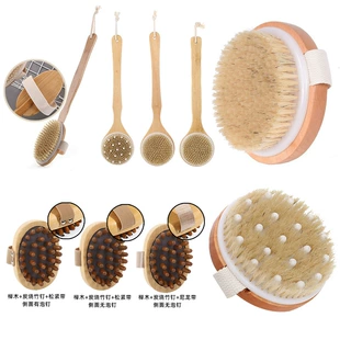Деревянная длинная щетка для рук bath brush, щетка для ванны, щетка для спины