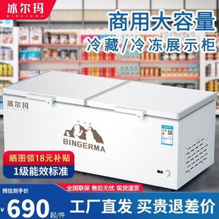 Freezer Refrigeration, Freezing and Preservation, Commercial Freezer, Large-Capacity Display Cabinet, Horizontal Energy-Saving Cabinet, Single and Double Temperature Refrigerator, Household