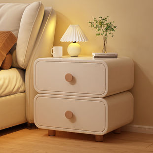 Bedside Table Simple Modern Small Light Luxury Cream Style Bedroom Home Bedside Table