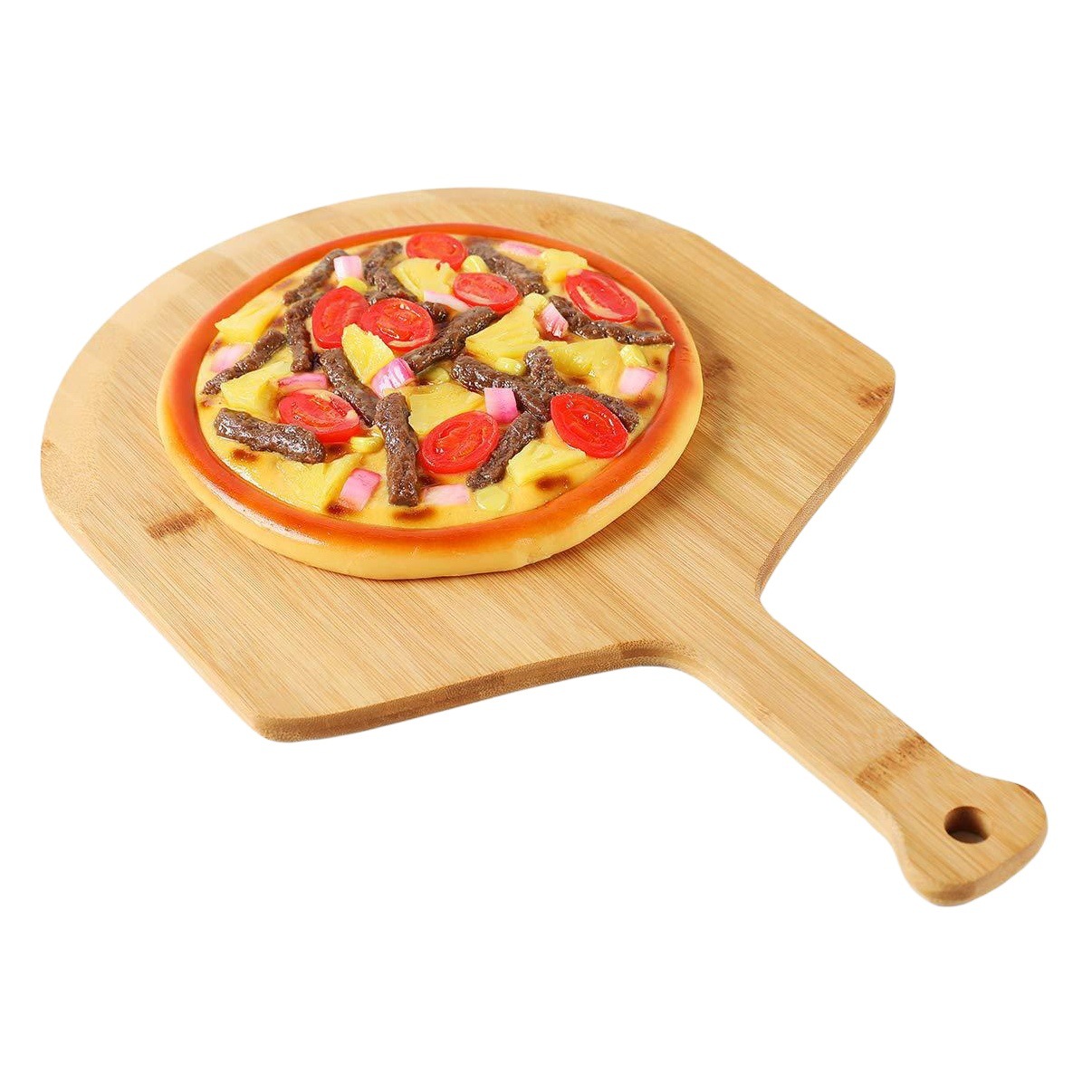 Bamboo Wooden Pizza Board Bamboo 12 inch Pizza Board Bread Steak Pizza Shovel