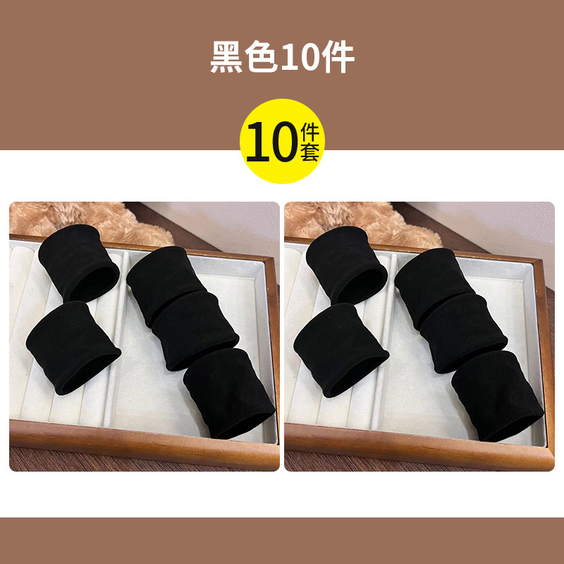 Corea del Sur red elástica mujer corda de cabeza coreana inssen sistema simple anillo de cabello atado pelo pequeño cubierta de cuero tocado