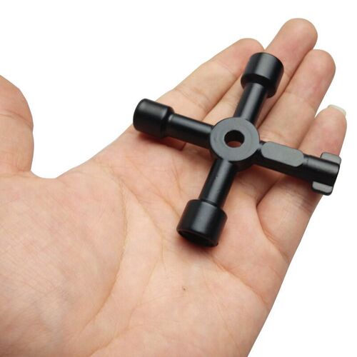 Water meter valve key, multipurpose wrench tool, internal triangular key, square electric control cabinet key, elevator cross key