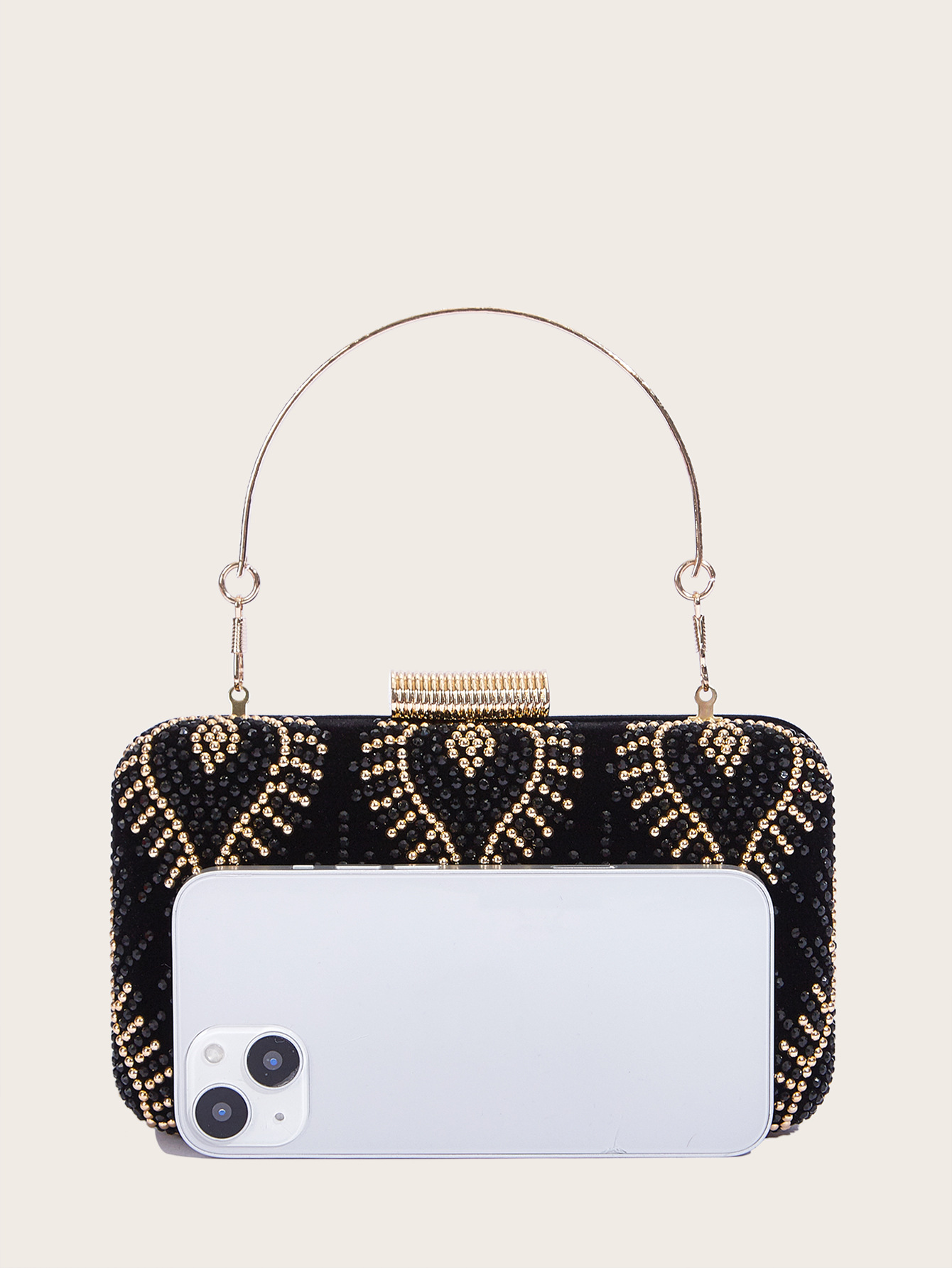 Glitzernde Damen Abendtasche Mit Strass - Elegante Clutch Tasche_voghion.com