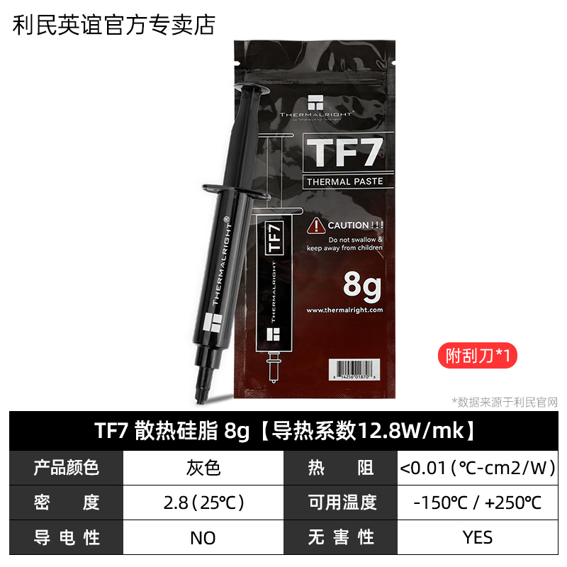Limin TF8 / TF7 / TF9 / GT grasa de silicona térmica TFX pasta de conducción térmica tarjeta gráfica de computadora portátil CPU grasa de silicona disipadora de calor