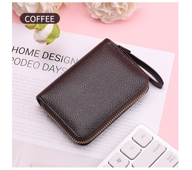 45g Weight Synthetic Leather Lining Material Zipper Closure Type Card Holder Bags Type Daily Occasion Pu Leather Material Solid Color Pattern All Seasons Season Unisex Gender Casual, Sweet Style Square Shape Unisex Solid Color Pu Leather Zipper Card Holders 11