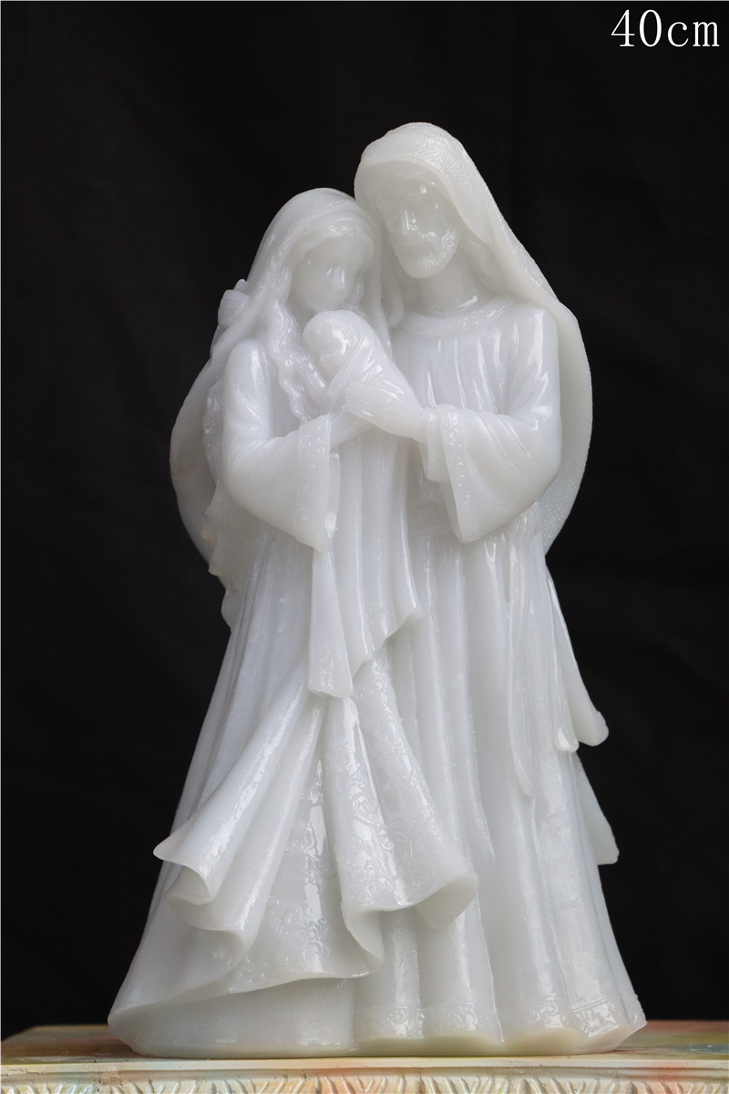 40cm Sagrada Familia tres estatuas de la iglesia regalos minimalistas como la casa sala de estar ornamentos de resina artesanía