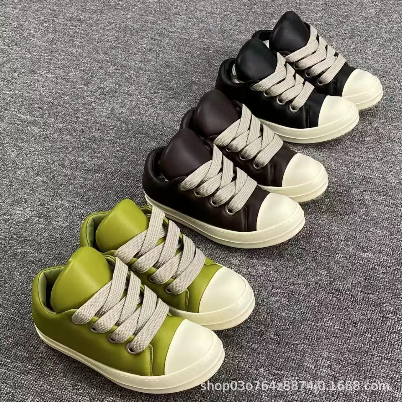 RO Owens хлебные туфли 2024 Маленькие жирные круглые туфли с широким ремешком