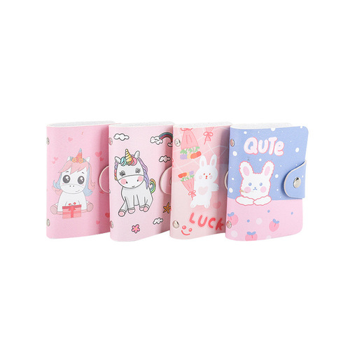 Cartoon card holder wholesale creative color card holder card holder multi-card slot full color advertising