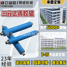 厂家直发可定制蓝色胶辊三元乙丙防粘包胶辊印刷机械配件导布辊