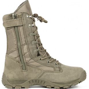 Military Fans Outdoor Combat Boots Summer Tactical Boots Side-Pull Anti-Slip High-Top Mountaineering Breathable Ultra-Light Soft-Soled Military Training Boots
