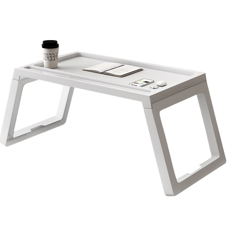 Plastic Foldableing Table Bed Laptop Table Bedroom Small Dining Table Dormitory Lazy Table Portable Homework Table