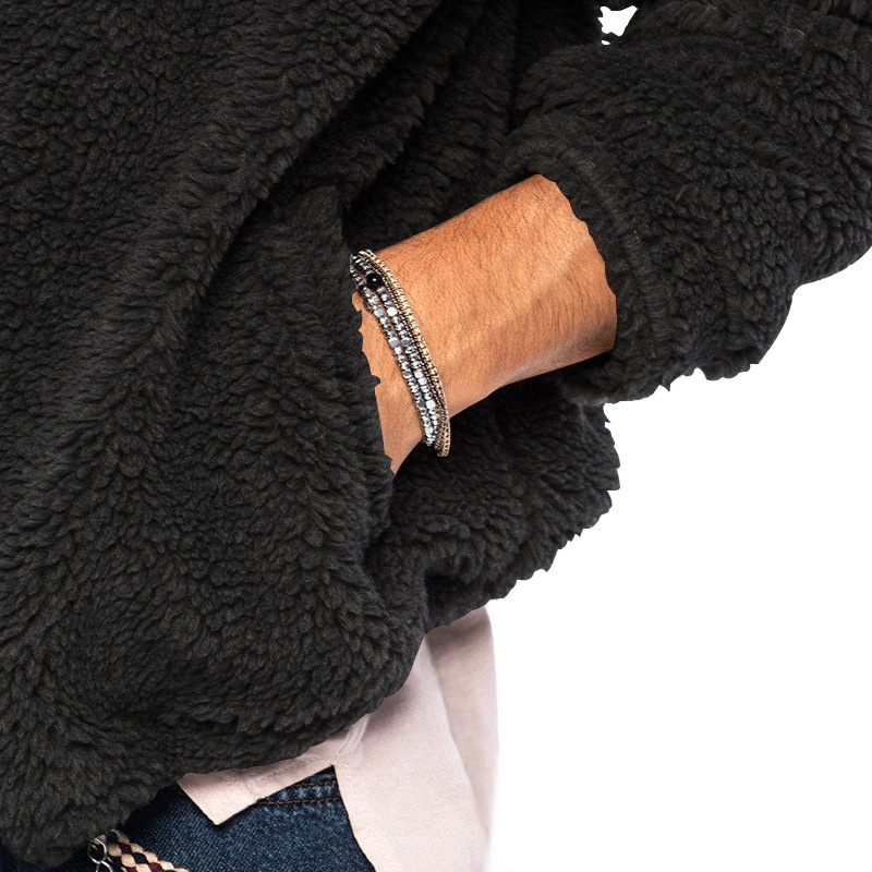 Men's Hooded Jacket Double Sided Arctic Velvet Warm Autumn Winter_voghion.com