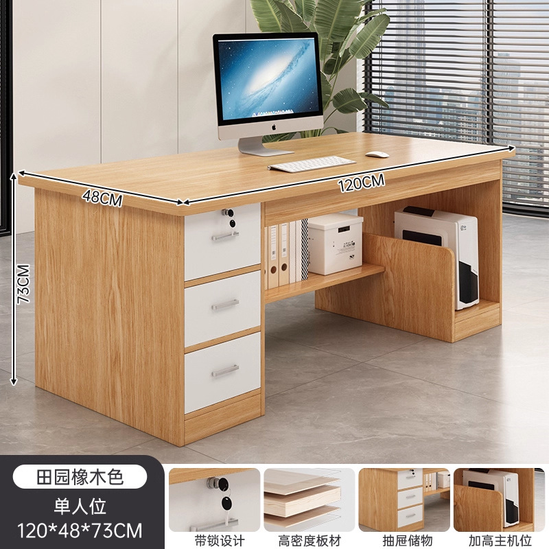 Mesa de escritorio, mesa de computadora de escritorio, mesa de escritorio