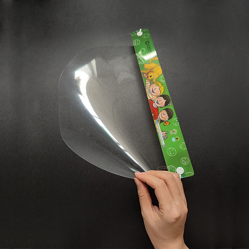 儿童可调节防护脸罩双面防雾高清专用面屏防飞沫卡通可爱隔离面具