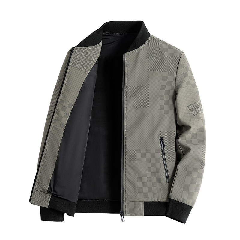 Men's Jacket Business Autumn Winter Casual Printed Plus Size_voghion.com