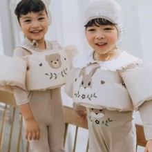 ins韩国儿童手臂浮圈可爱动物宝宝学游泳辅助装备水袖泡沫救生衣