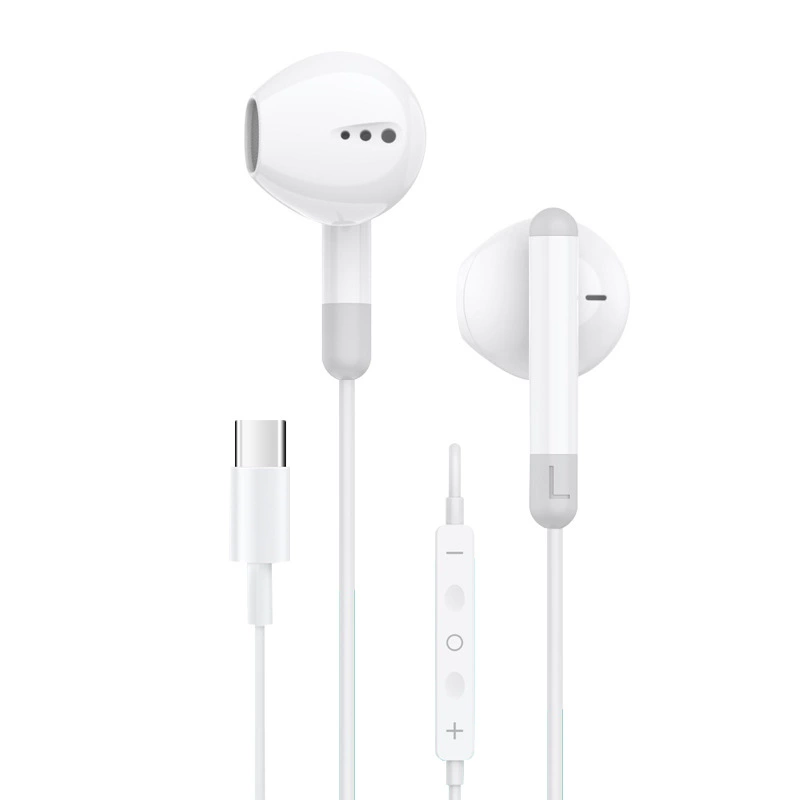 Проводные наушники совместимы с Xiaomi/Huawei, 3,5 мм и USB‑C, встроенный микрофон и пульт, легкие
