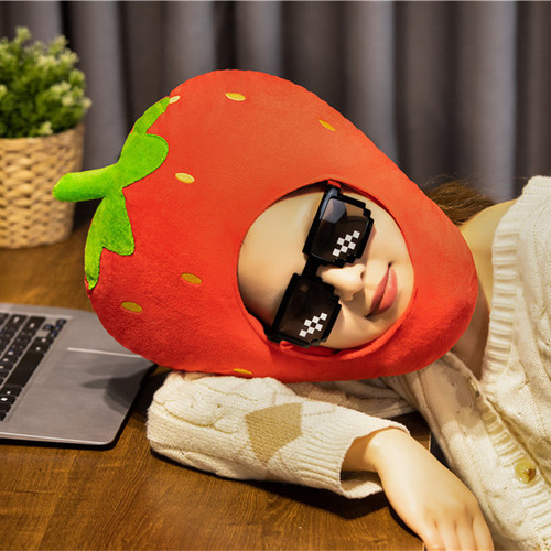 Cute fruit children can wear red strawberry headgear hat performance props photo artifact kindergarten activities
