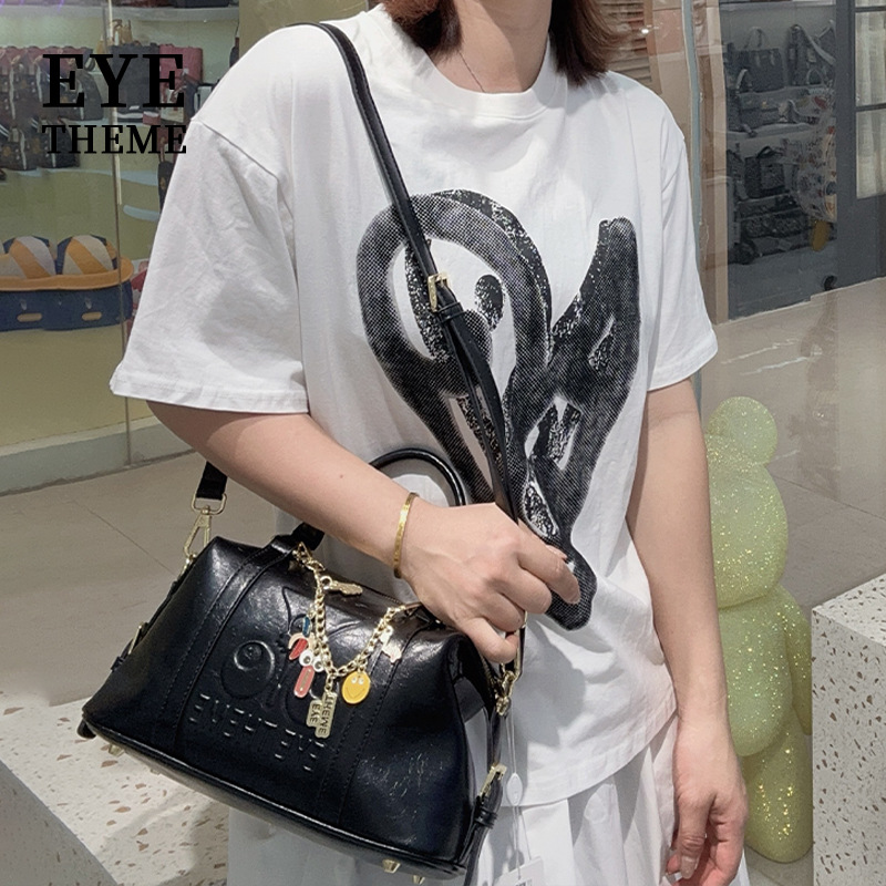 2025 damas casuales suaves PU de alto nivel bolso zipper de alto nivel europeo y americano camiseta PU oficina 2805 #