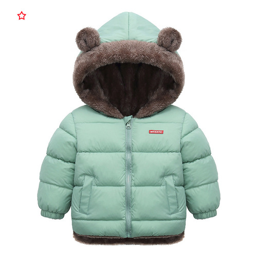 New children's cashmere cotton jacket for boys, children's down cotton coat for girls, baby padded children's clothing outerwear, wholesale