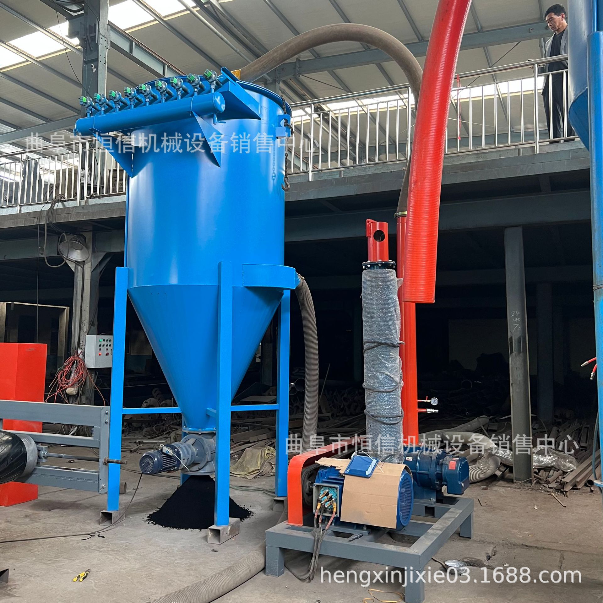 电池粉末装吨包负压吸尘车zcjb 大吸力集装箱石膏粉吸灰机