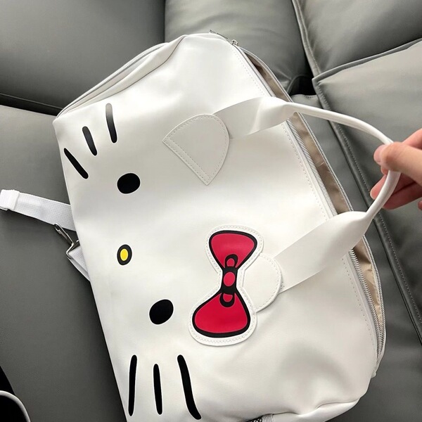 Cartoon cute one-shoulder bag with bow