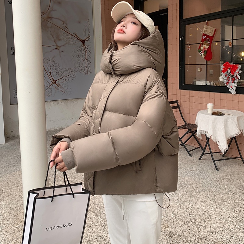 Comercio exterior transfronterizo invierno nuevo tipo de ropa de algodón de pluma de mujer engrosada moda coreana de diseño relajado sensación de ropa de pan casual