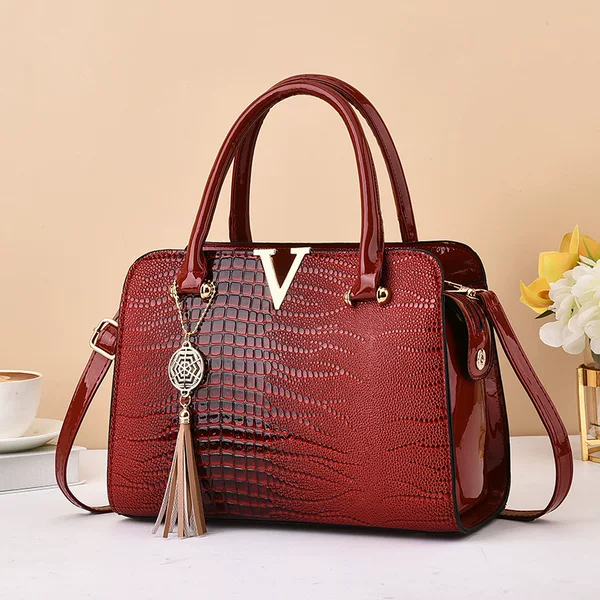 New Stone Pattern Cross-Border Large-Capacity Bag Women's Retro Fashion Handbag High-End Versatile Commuter Tote Bag