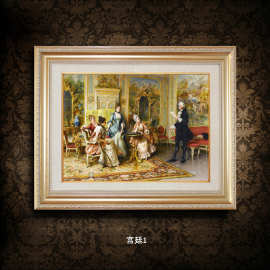 卧室装饰画欧式主卧床头挂画宾馆酒店背景墙饰画包邮美式轻奢壁画