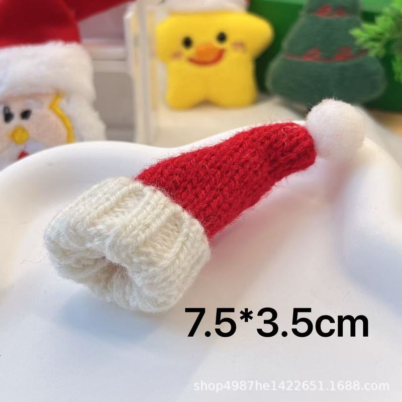 クロスボーダークリスマスクリエイティブミニウール帽子毛玉手作り DIY ジュエリーアクセサリーニット帽子卸売|undefined