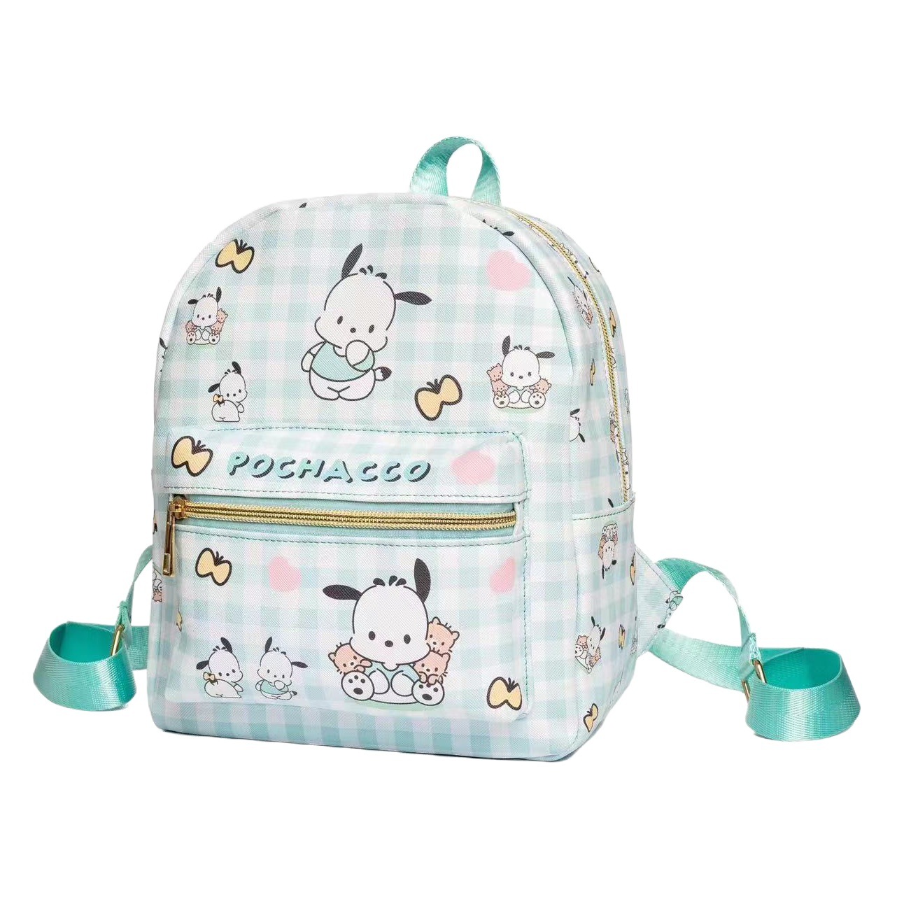 Cartoon Leather Waterproof Kidsren's Small School Bag Travel Leisure Outdoor Portable Backpack Kuromi Pc Dog Bag