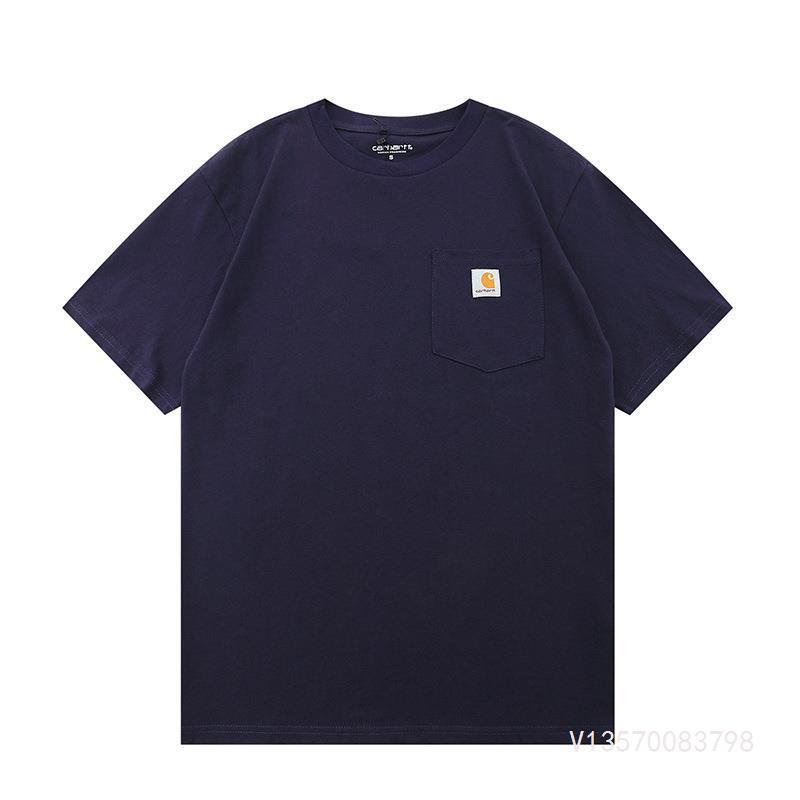 Carhart carhartt Small Standard Solid Color Tooling Pocket K87 Classic Men's and Women's Couples Loose Short-sleeved T-shirt Trendy