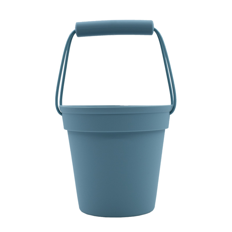 Cubo de playa de silicona pala de juguete para niños playa entre padres e hijos agua Cubo de silicona traje de juguete de playa en stock