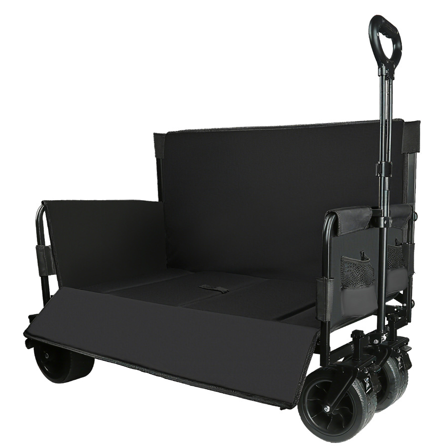 Side-Opening Sofa Camper with Strong Load-Bearing Capacity, Camper Cart That Can Sit and Lie Down, Camper Cart with Foldable Seats